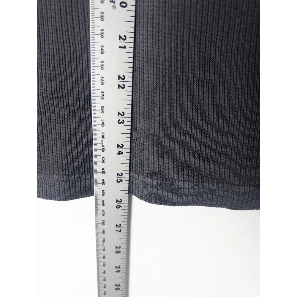 NWT Madewell‎ Womens Sweater XS Heather Gray Pullover Solid Knit Cotton